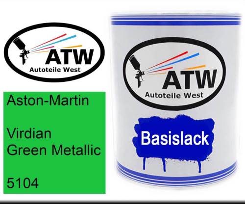 Aston-Martin, Virdian Green Metallic, 5104: 1L Lackdose, von ATW Autoteile West.